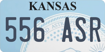 KS license plate 556ASR