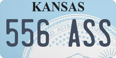 KS license plate 556ASS