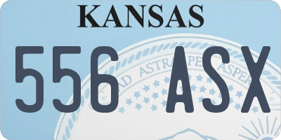KS license plate 556ASX