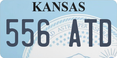 KS license plate 556ATD