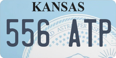 KS license plate 556ATP