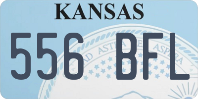 KS license plate 556BFL