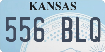 KS license plate 556BLQ