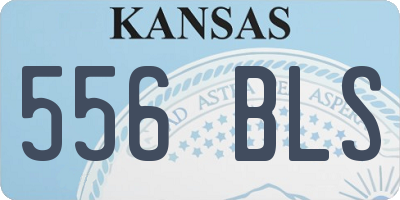 KS license plate 556BLS