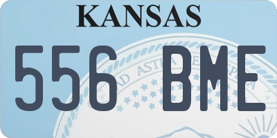 KS license plate 556BME