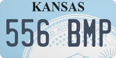 KS license plate 556BMP