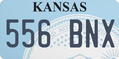 KS license plate 556BNX