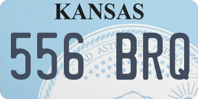 KS license plate 556BRQ