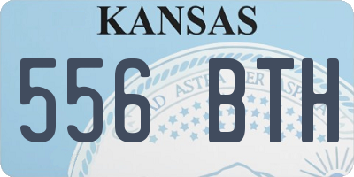 KS license plate 556BTH