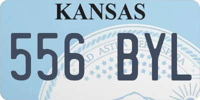 KS license plate 556BYL