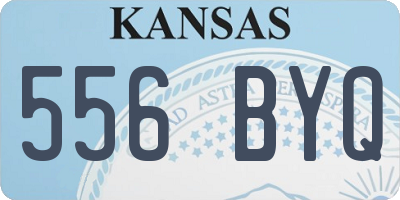 KS license plate 556BYQ