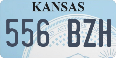 KS license plate 556BZH