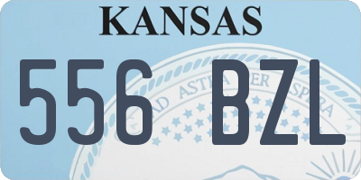 KS license plate 556BZL