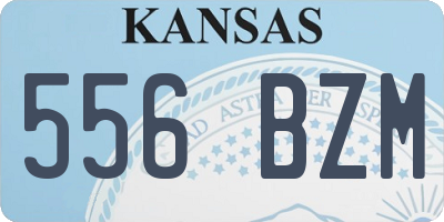 KS license plate 556BZM
