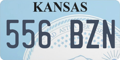 KS license plate 556BZN