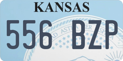 KS license plate 556BZP