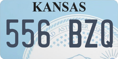 KS license plate 556BZQ