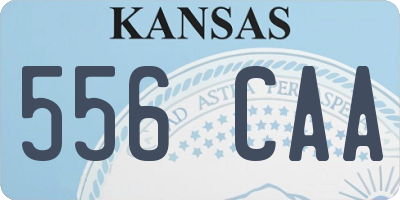 KS license plate 556CAA