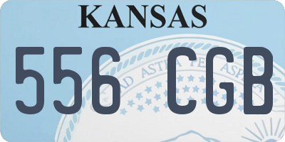 KS license plate 556CGB