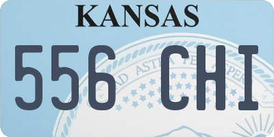 KS license plate 556CHI