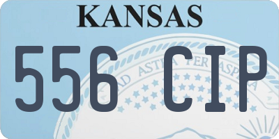 KS license plate 556CIP