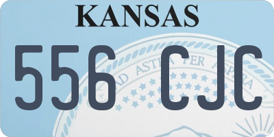 KS license plate 556CJC