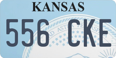 KS license plate 556CKE
