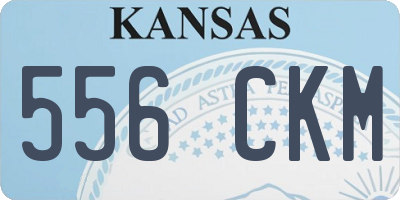 KS license plate 556CKM