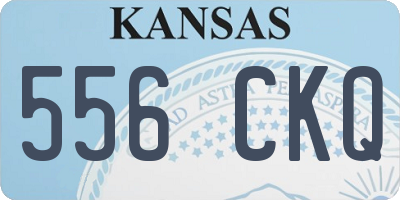 KS license plate 556CKQ