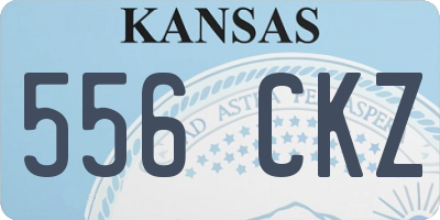 KS license plate 556CKZ