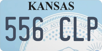 KS license plate 556CLP