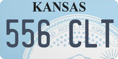 KS license plate 556CLT