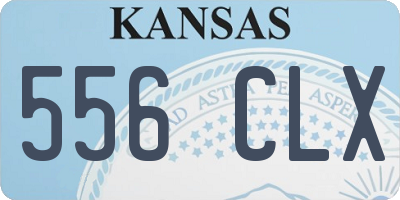 KS license plate 556CLX