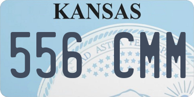 KS license plate 556CMM