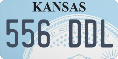 KS license plate 556DDL