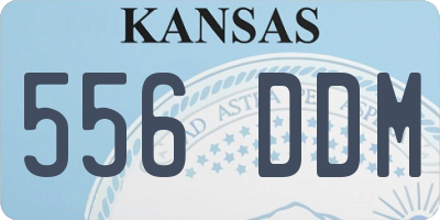 KS license plate 556DDM