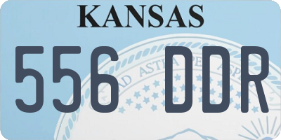 KS license plate 556DDR