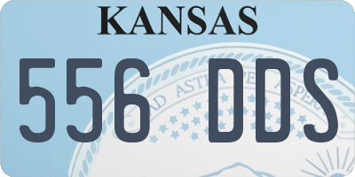 KS license plate 556DDS