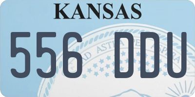 KS license plate 556DDU