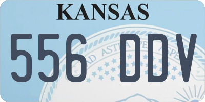 KS license plate 556DDV