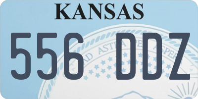 KS license plate 556DDZ