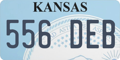 KS license plate 556DEB
