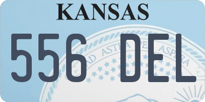 KS license plate 556DEL