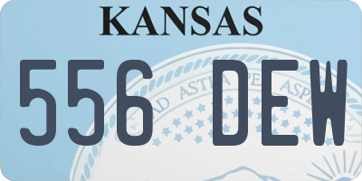 KS license plate 556DEW