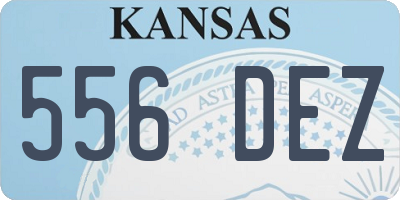 KS license plate 556DEZ
