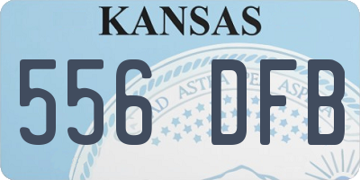 KS license plate 556DFB
