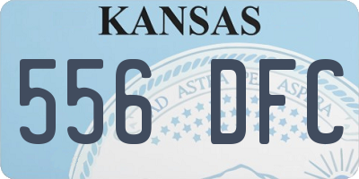 KS license plate 556DFC