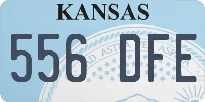 KS license plate 556DFE
