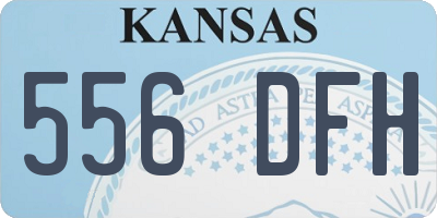 KS license plate 556DFH