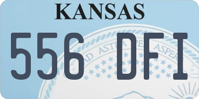 KS license plate 556DFI